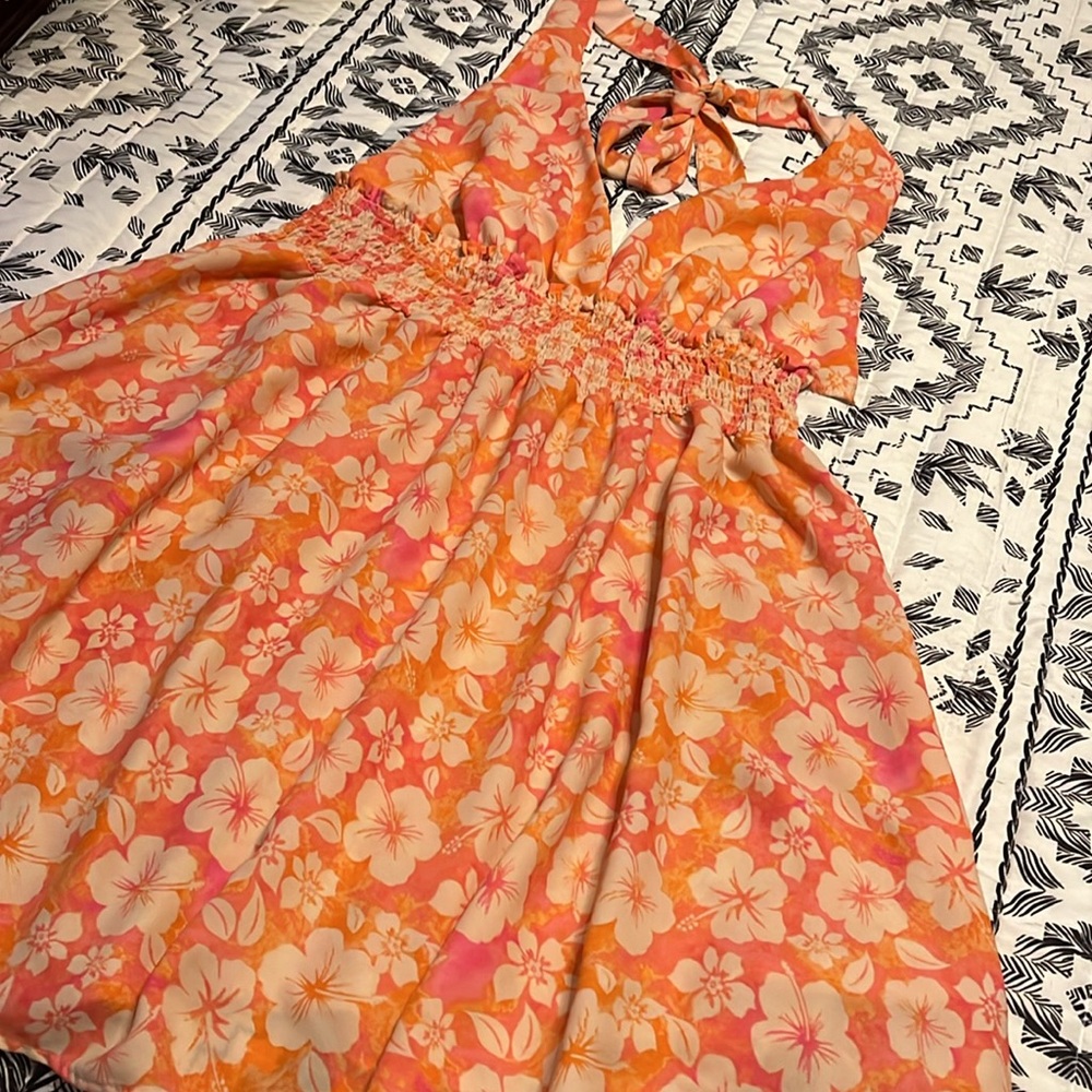 Madden NYC Floral Hawaiian Dress Size XXL - Picture 3 of 9